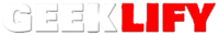 official logo of geeklify with transparent background